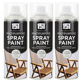 3X 151 Clear Lacquer Spray Paint 400ml Spray Paint